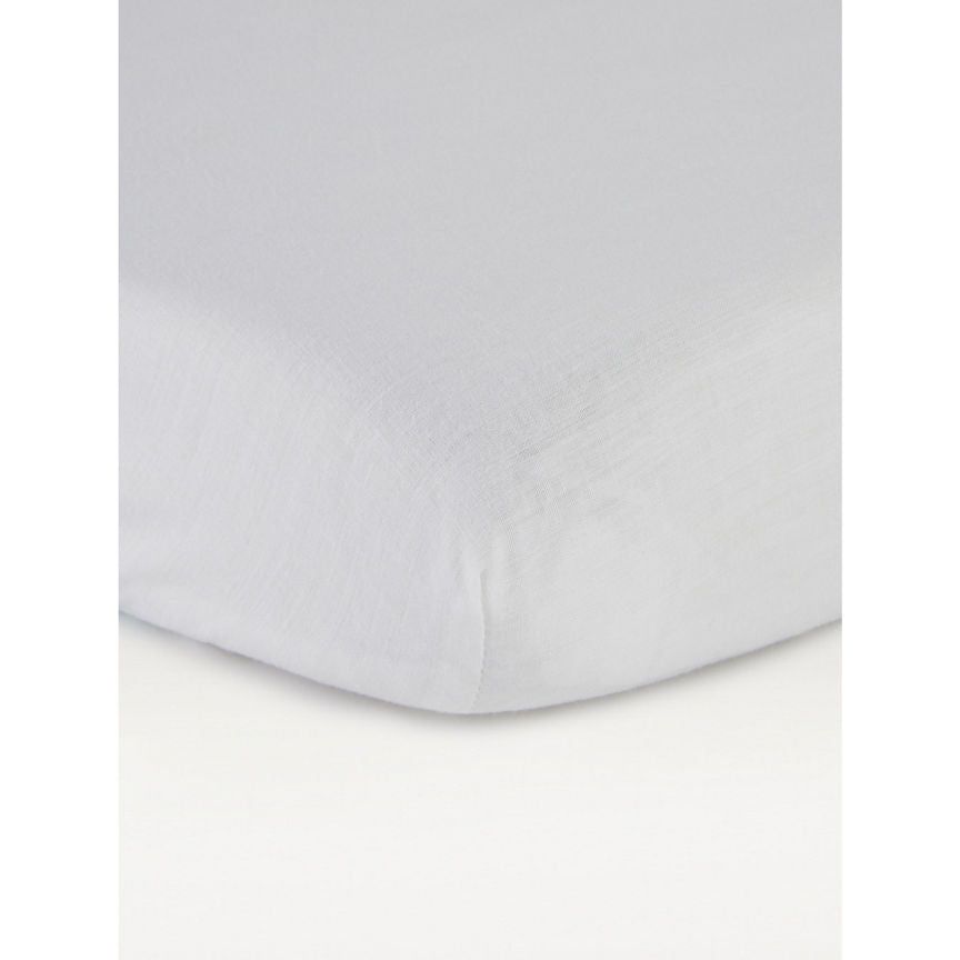 George Home White Baby Fitted Sheet General Household ASDA   