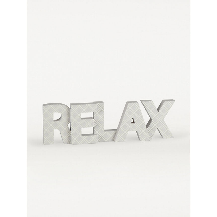 George Home Grey Relax Diamond Sign GOODS ASDA   