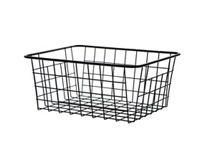 George Home Black Wire Storage Basket General Household ASDA   