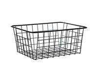 George Home Black Wire Storage Basket General Household ASDA   