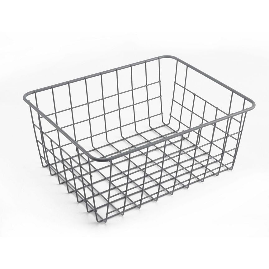 George Home Grey Wire Basket