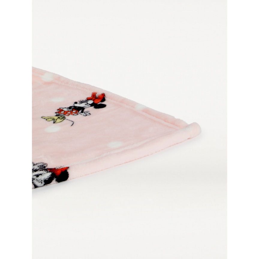 George Home Pink Minnie Mouse Fleece Blanket General Household ASDA   