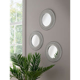 George Home Silver-Tone Bling Mirror Set of 3 General Household ASDA   