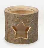 George Home Wooden-Effect Star Tealight General Household ASDA   