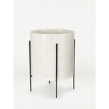 George Home White Marble Planter On Stand General Household ASDA   