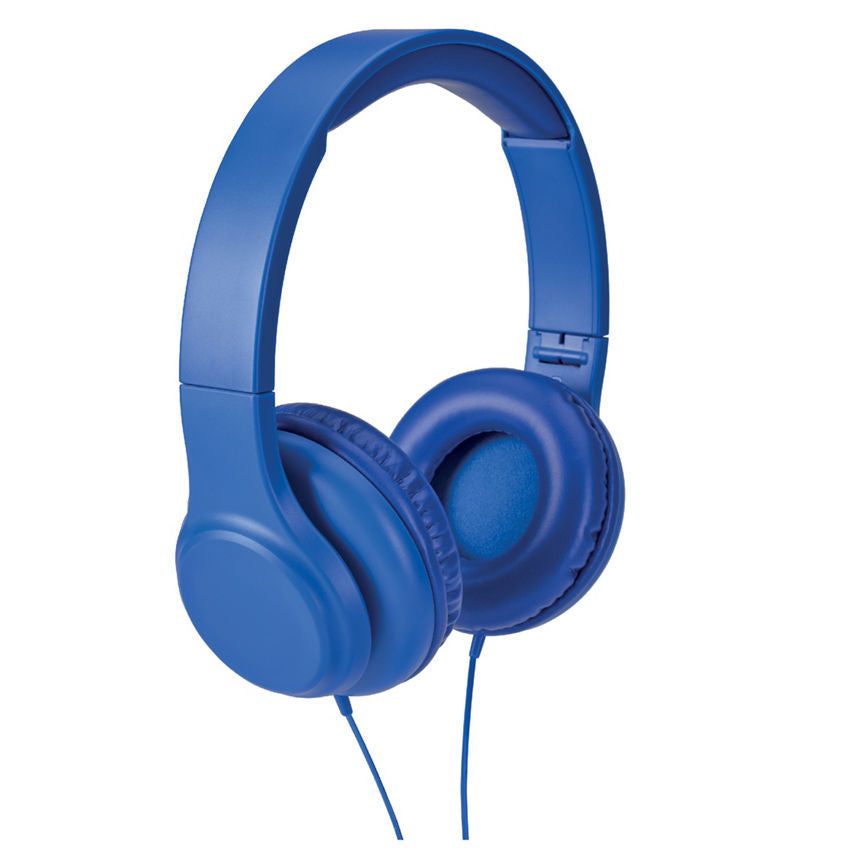 ONN Wired Headphones - Blue