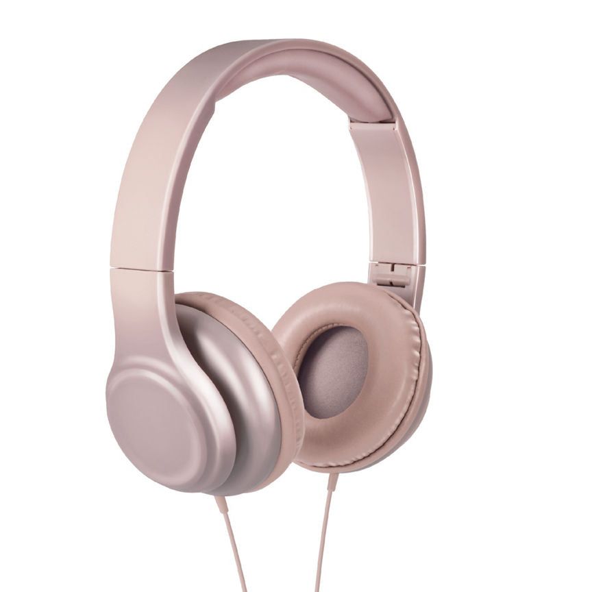 ONN Wired Headphones - Rose Gold