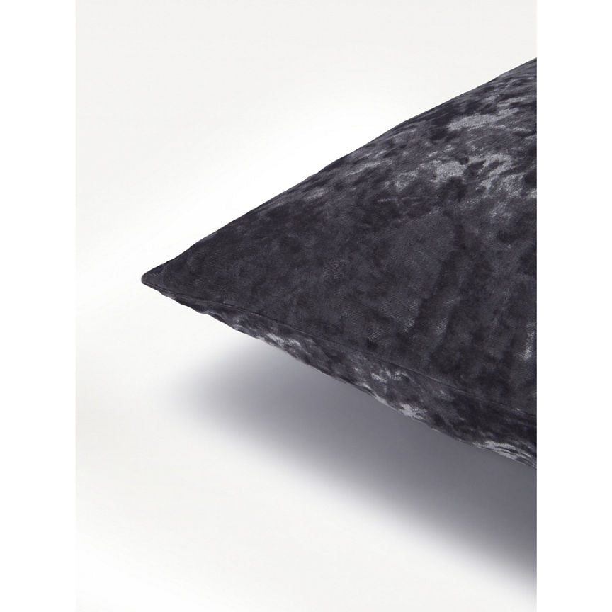 Charcoal crushed outlet velvet cushions