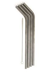 George Home 4pk Metal Straws