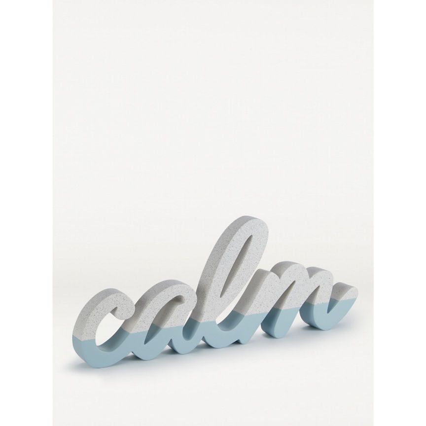 George Home Blue Calm Bathroom Sign General Household ASDA   