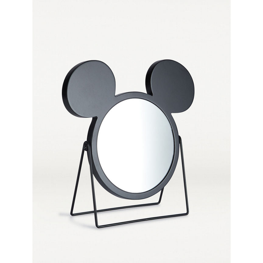 George Home Disney Mickey Mouse & Minnie Black Round Mirror