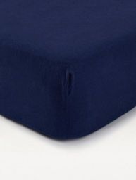 George Home Navy Fitted Sheet Double General Household ASDA   