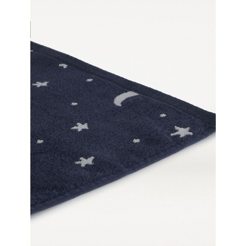 George Home Navy Moon and Stars Bath Sheet General Household ASDA   