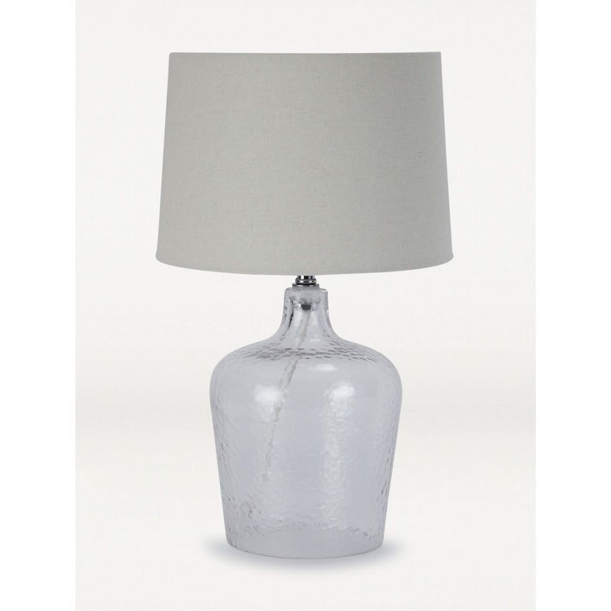 George Home Clear Glass Table Lamp General Household ASDA   