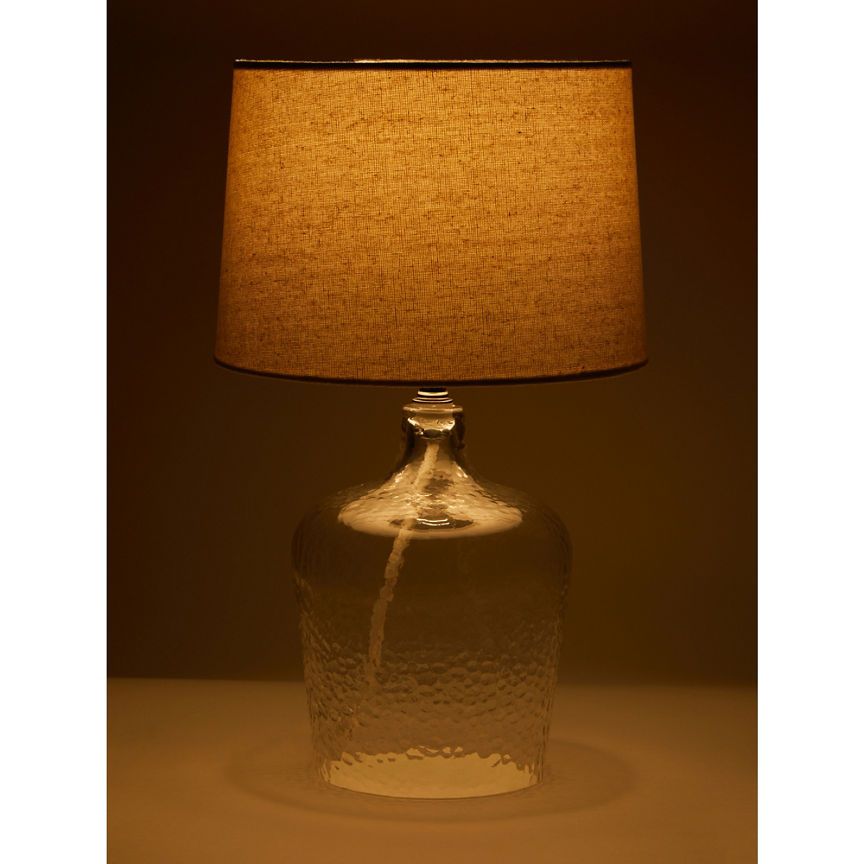 George Home Clear Glass Table Lamp