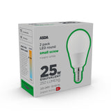 ASDA LED Round 25W Small Screw Lightbulb General Household ASDA   