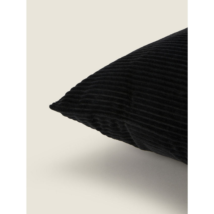 George Home Black Cord Cushion General Household ASDA   