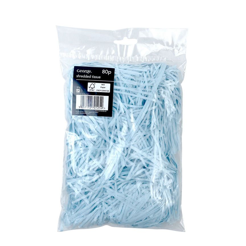 George Home Pale Blue Shredded Tissue General Household ASDA   