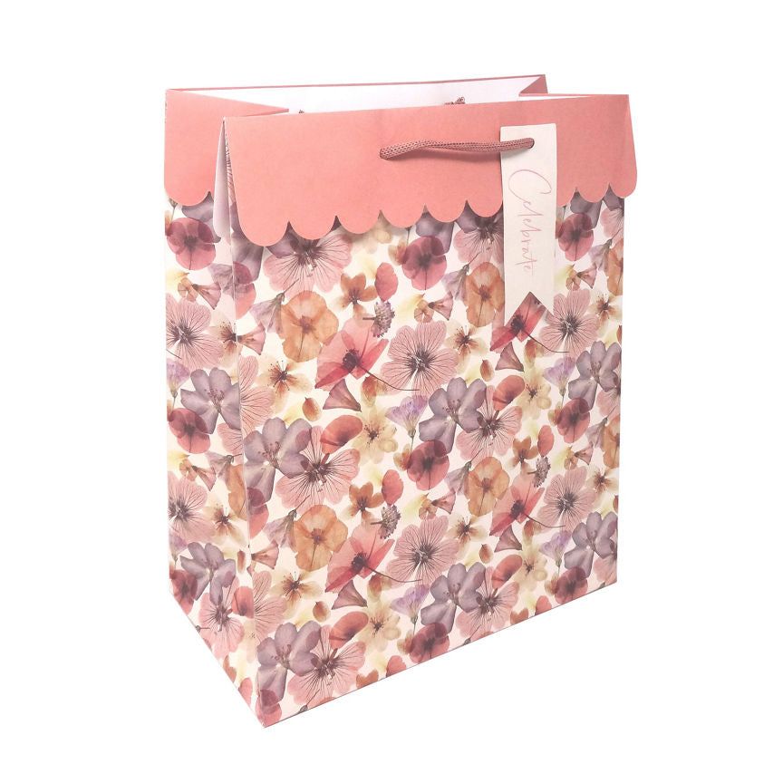 George Home Pink Floral Giftbag