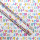 George Home Happy Birthday Text Rollwrap General Household ASDA   