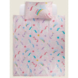 George Home Unicorn Print Easy Care Reversible Duvet Set - Toddler General Household ASDA   