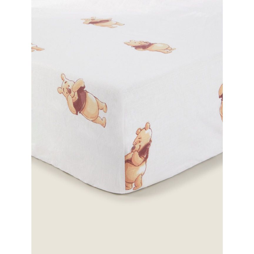 George Home Disney Winnie the Pooh Cot Bed Fitted sheet