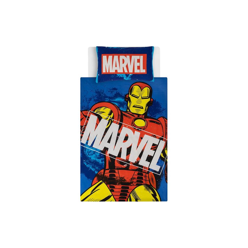 George Home Blue Marvel Iron Man Duvet Set