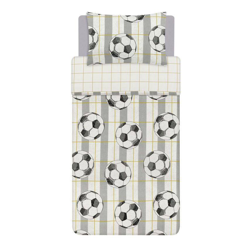 George Home Grey Football Duvet Set