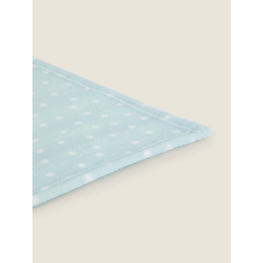 George Home Mint Spot Fleece Throw