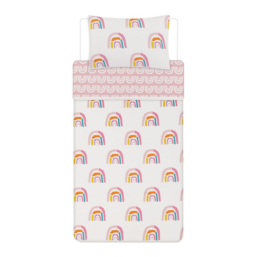 George Home Geo Rainbow Toddler Duvet Set General Household ASDA   