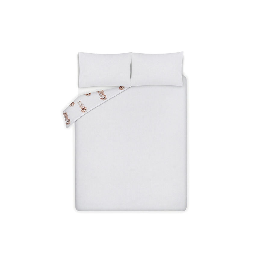 George Home Natural Cockapoos Reversible Duvet Cover Set - Double General Household ASDA   