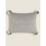 George Home Grey Forever Love Slogan Cushion General Household ASDA   