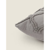 George Home Grey Tonal Tufted Cushion General Household ASDA   