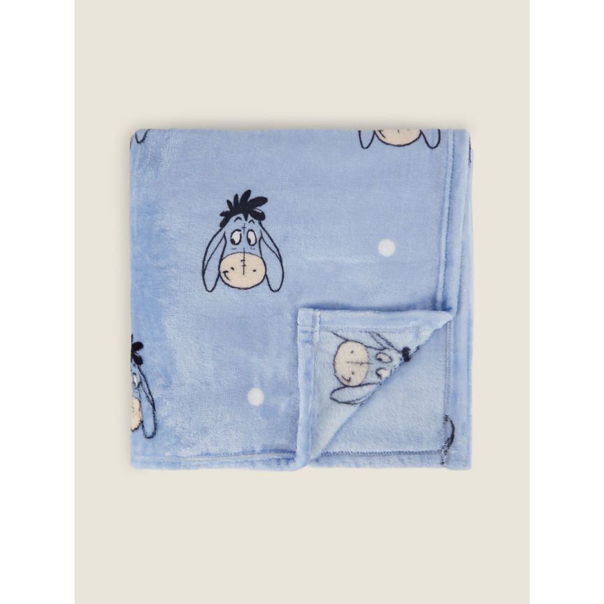 George Home Disney Eeyore Dreaming Blue Super Soft Throw General Household ASDA   