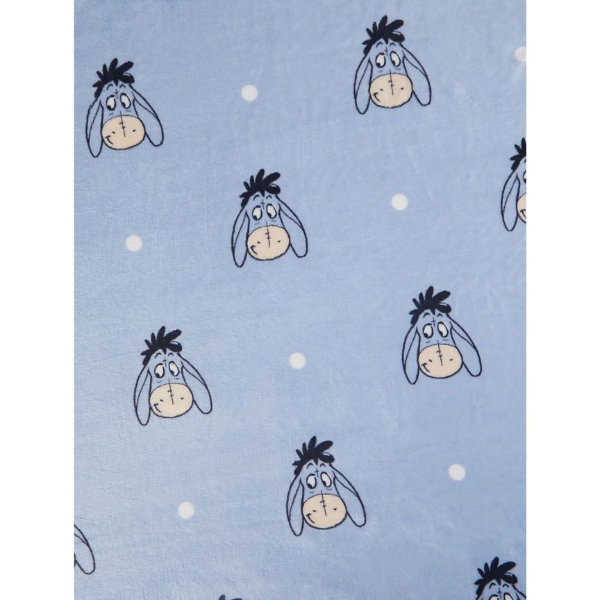 George Home Disney Eeyore Dreaming Blue Super Soft Throw General Household ASDA   