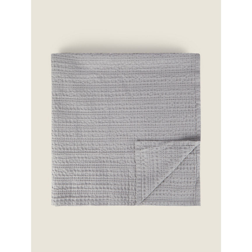 George Home Grey Waffle Blanket General Household ASDA   