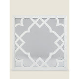 George Home White Medium Moroccan Tile Mirror General Household ASDA   