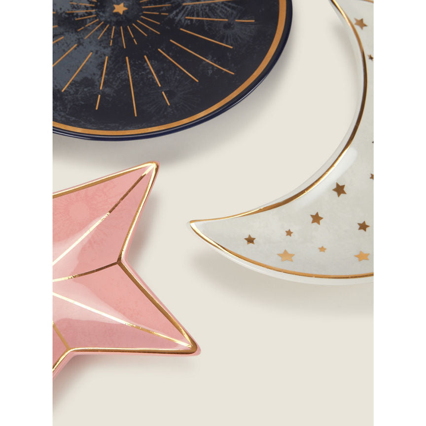 George Home Multicoloured Moon & Star Wall Plates