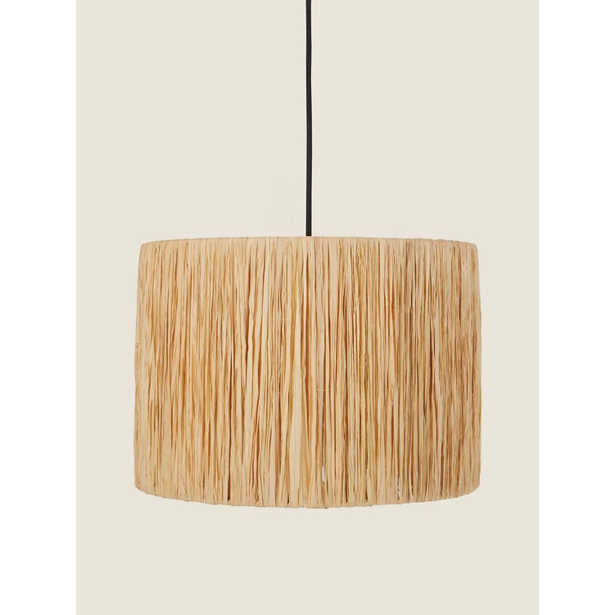 George Home Natural Raffia Shade