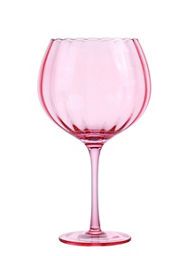 George Home Pink Scallop Gin Glass