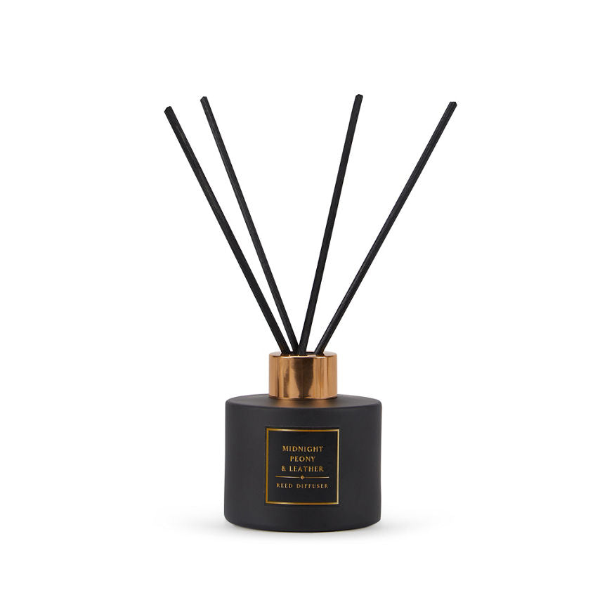 George Home Classics Midnight Peony and Leather Reed Diffuser General Household ASDA   