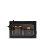 George Home Classics Midnight Peony and Leather Candle and Reed Gift Set - McGrocer
