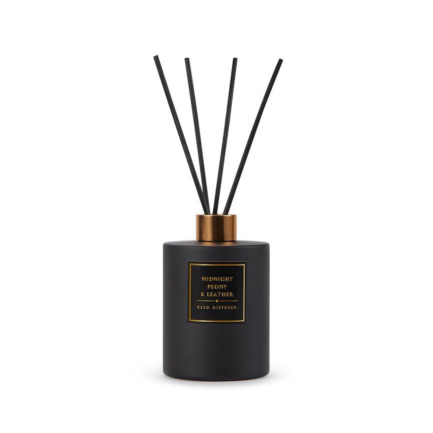 George Home Classics Midnight Peony and Leather Large Reed Diffuser