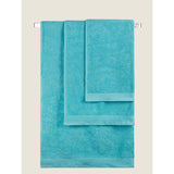 George Home 100% Cotton Bath Sheet - Aqua General Household ASDA   