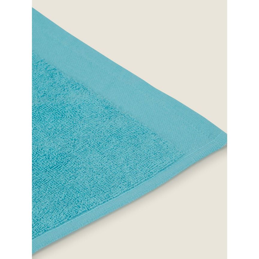 George Home 100% Cotton Bath Sheet - Aqua General Household ASDA   