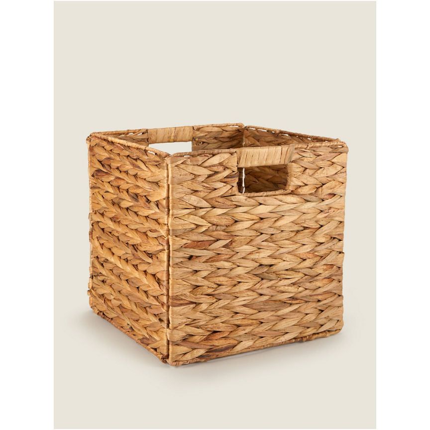 George Home Natural Water Hyacinth Storage Basket