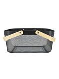 George Home Black Wire Storage Basket with Handle