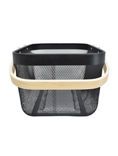 George Home Black Wire Storage Basket with Handle General Household ASDA   