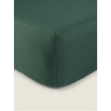 George Home Forest Green Fitted Sheet - Double - McGrocer