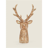 George Home Natural Stags Head Ornament - McGrocer